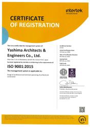 ISO認証登録証明書（英文）
